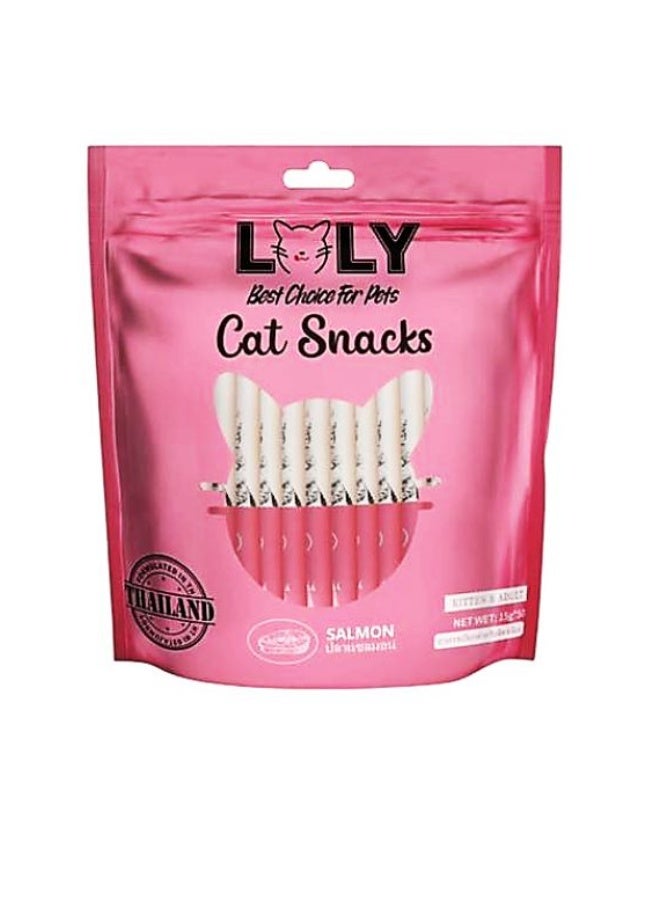 مكافآت لولي بالسلمون للقطط البالغة و كيتن 50×15g ظرف - Image 1